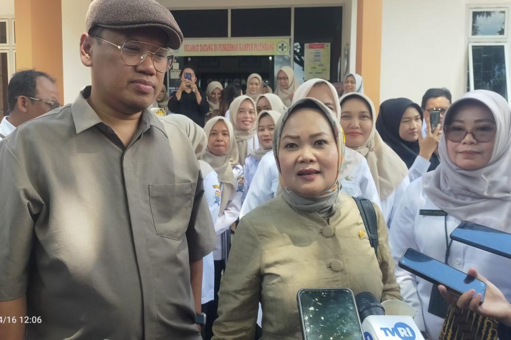 Demi Kesehatan Masyarakat, Sri Meliyana  Lakukan Peninjauan ke Puskesmas Kampus Palembang