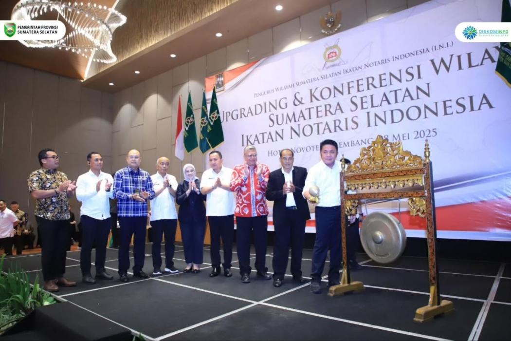 Gubernur Herman Deru Tegaskan Peran Vital Notaris Pada Pembukaan Konferwil INI Sumsel dan Upgrading 2025