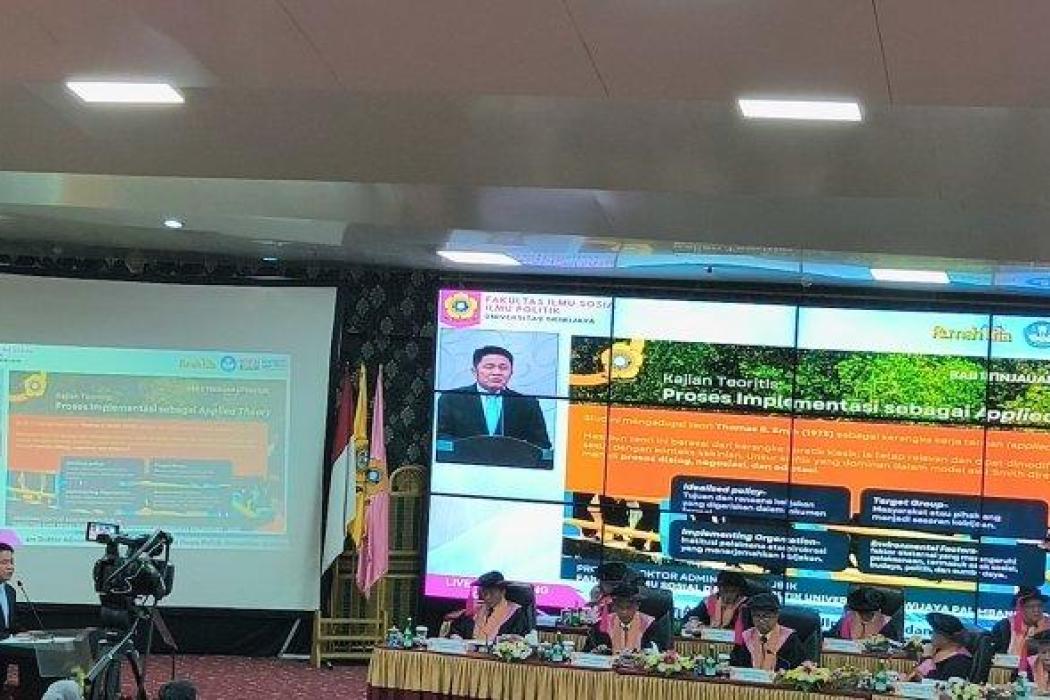 Hari Ini Gubernur Sumsel Herman Deru Jalani Sidang Promosi Doktor di FISIP Unsri