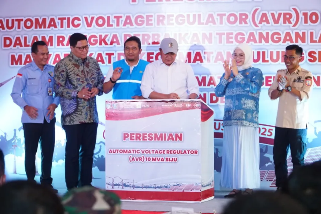 Resmikan AVR 10 MVA di Desa Siju, Gubernur HD : Listrik Lebih Stabil Dorong Pertumbuhan Ekonomi